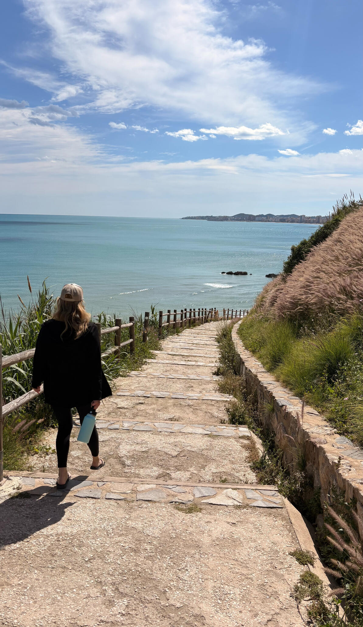Sarah walking in Spain